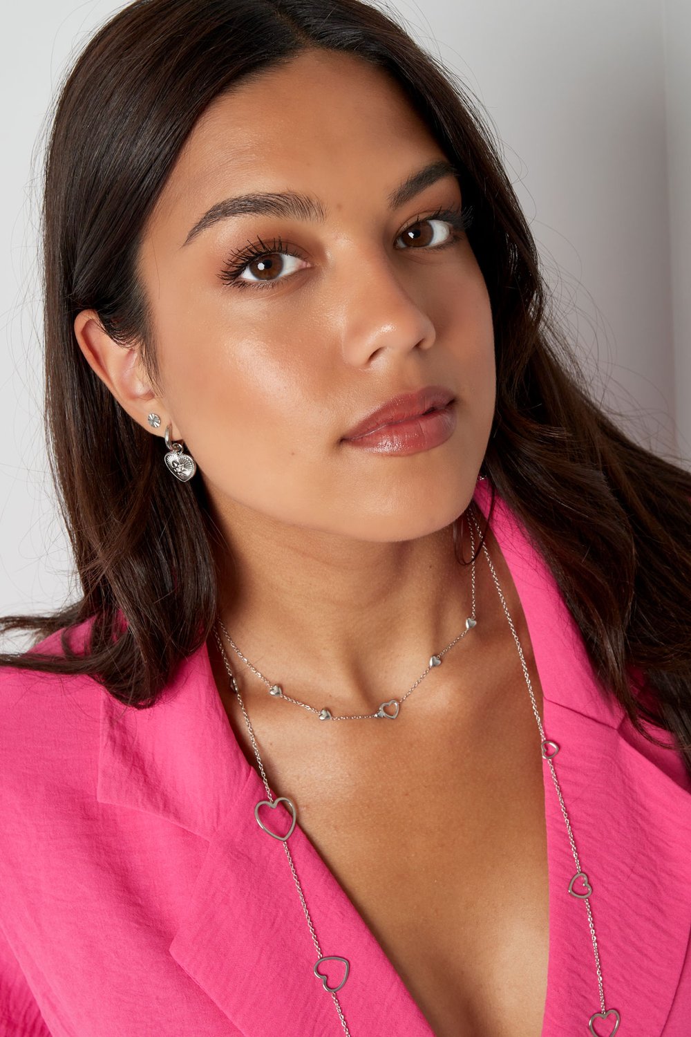 Halskette „All you need is love“ – Goldfarbe - Goldfarbefarbe h5Bild2